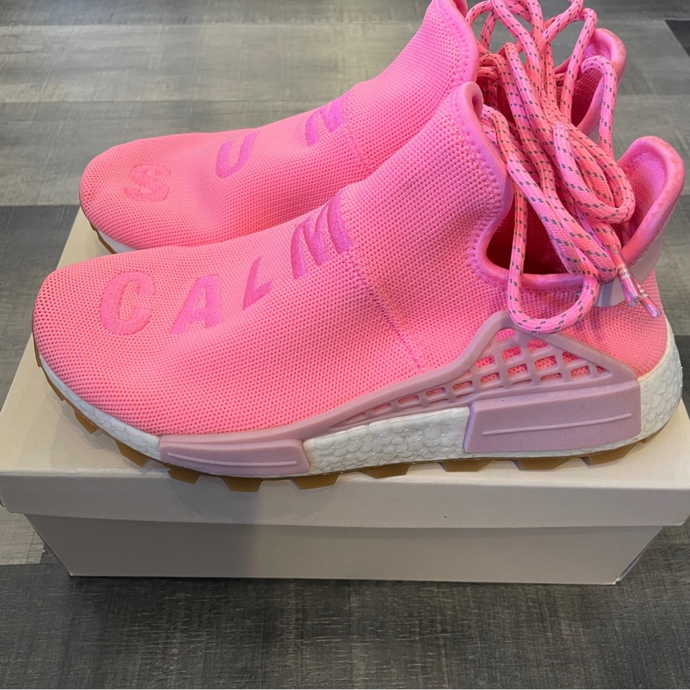 Pharrell Williams Adidas HU NMD PRD Pink Mens's SZ 7.5